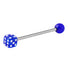 Acrylic Single Dice Barbell 1.6mm