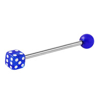 Acrylic Single Dice Barbell 1.6mm