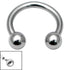 Titanium Internally Threaded Circular Barbells (CBB) (Horseshoes) 1.2mm