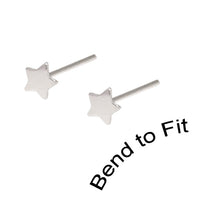 Silver Studs - Mixed Silver Star Nose Studs