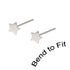 Silver Studs - Mixed Silver Star Nose Studs