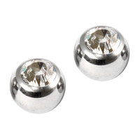 Steel Threaded Jewelled Balls 1.2x2.5mm