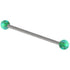 Steel Industrial Scaffold Barbell with Synthetic Opal Balls