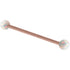Rose Gold Steel Industrial Scaffold Barbell with Synthetic Opal Balls