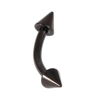 Black Steel Coned Micro Curved Bar 1.2mm