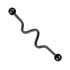 Black Steel Industrial Scaffold Barbell with wiggle shaft IND5B