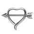 Heart Nipple Shield with Cupids Arrow Bar