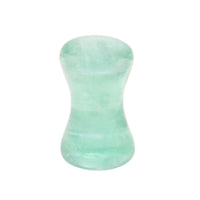 Green Fluorite Stone Double Flared Tapered Plug