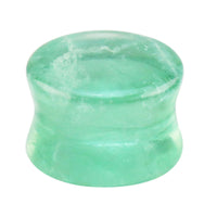 Green Fluorite Stone Double Flared Tapered Plug