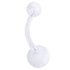 Bioflex Belly Bar with Acrylic Balls