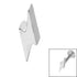 Steel Threaded Attachment - 1.2mm Steel Lightning Bolt