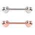 Steel Hearts Nipple Bar