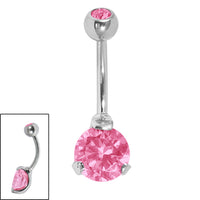 Belly Bar - Sophisticate - Steel Claw Set Double Jewel