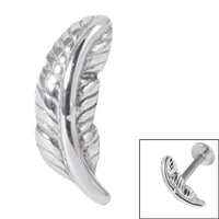 Steel Threaded Attachment - 1.2mm Cast Steel Quill Feather