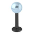 Black Steel Labret with Acrylic Pearl Ball 1.2mm