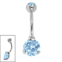 Belly Bar - Sophisticate - Steel Claw Set Double Jewel