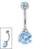Belly Bar - Sophisticate - Steel Claw Set Double Jewel