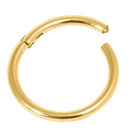 22ct Gold Steel Hinged Clicker Ring