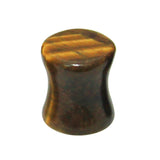 Tigers Eye Stone Double Flared Tapered Plug