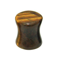 Tigers Eye Stone Double Flared Tapered Plug