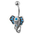 Belly Bar - Steel Ganesha Elephant