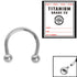 Sterile Titanium Internal Thread Circular Barbells (CBB) (Horseshoes)