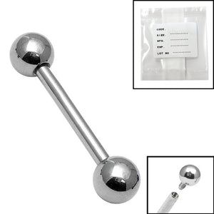 Sterile Titanium Internal Thread Barbell 1.6mm