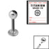 Sterile Titanium Internal Thread Labret