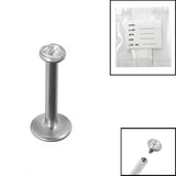 Sterile Titanium Internal Thread Jewelled Labret