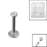 Sterile Titanium Internal Thread Jewelled Labret