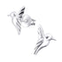 Sterling Silver Hummingbird Ear Stud Earrings ES123