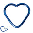 Titanium Continuous Heart Twist Rings