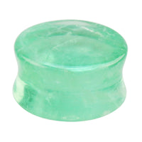 Green Fluorite Stone Double Flared Tapered Plug