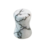 White Howlite Stone Double Flared Tapered Plug