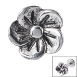 Steel Threaded Attachment - 1.2mm Cast Steel Flower