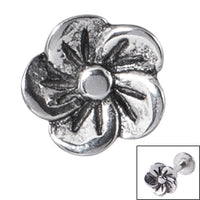 Steel Threaded Attachment - 1.2mm Cast Steel Flower