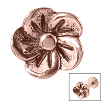 Steel Threaded Attachment - 1.2mm Cast Steel Flower
