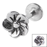 Steel Labret with Steel Flower 1.2mm