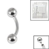 Sterile Titanium Internal Thread Curved Bar 1.6mm with 4-4 balls
