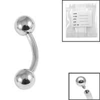Sterile Titanium Internal Thread Curved Bar 1.6mm with 4-4 balls