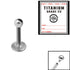 Sterile Titanium Internal Thread Labret