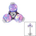 Titanium Claw Set Synth Opal Trinity for Internal Thread shafts in 1.2mm