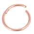 Rose Gold Titanium Hinged Clicker Ring