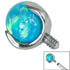 Titanium Claw Set Opal Ball for Internal Thread shafts in 1.6mm. Also fits Dermal Anchor