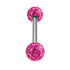 Smooth Glitzy Ball Double Micro Bar 1.2mm
