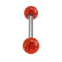 Smooth Glitzy Ball Double Micro Bar 1.2mm