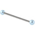 Steel Industrial Scaffold Bar with Acrylic Pearl Balls