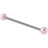 Steel Industrial Scaffold Bar with Acrylic Pearl Balls