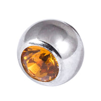 Titanium Threaded Jewelled Balls 1.6x5mm