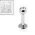 Sterile Steel Jewelled Labrets